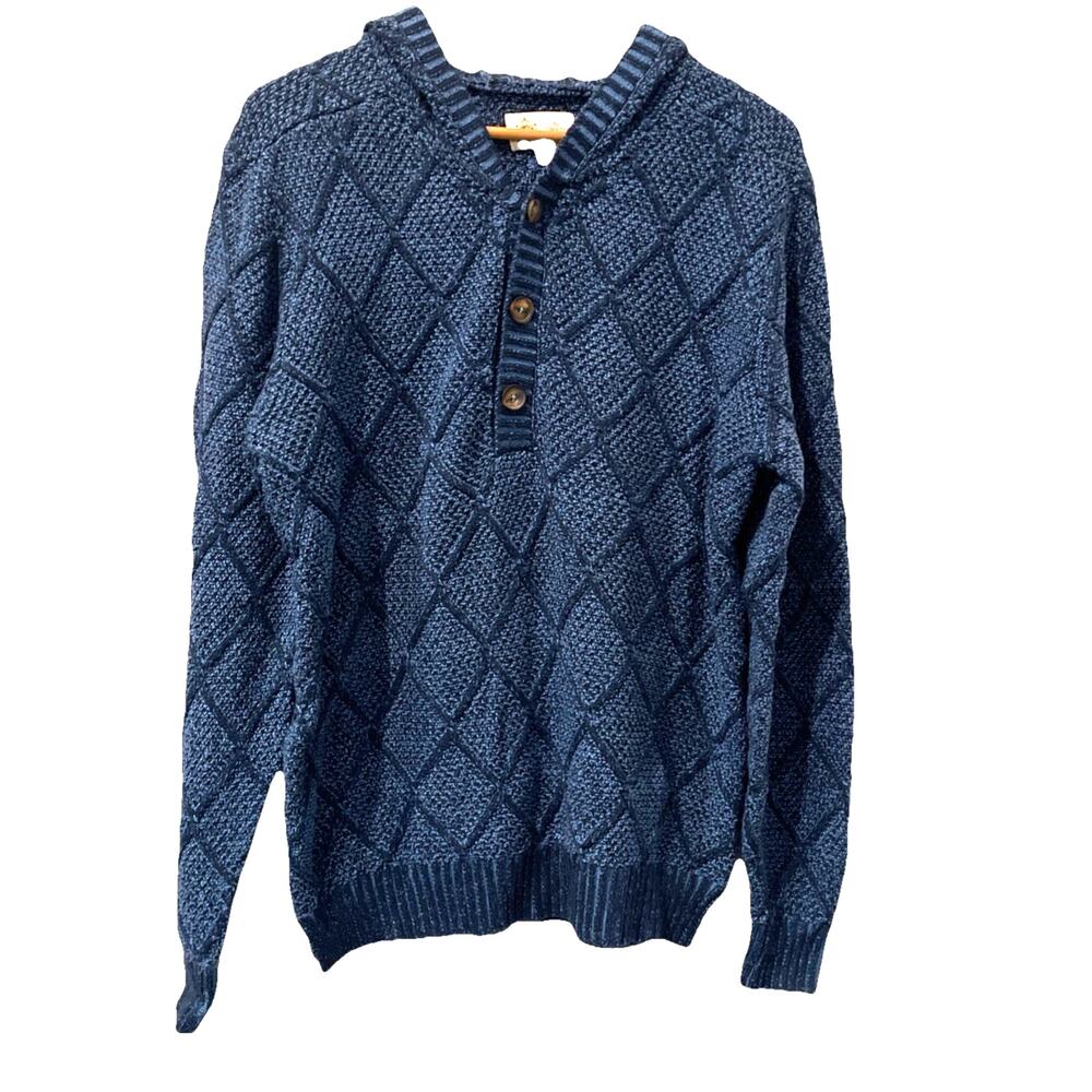 The Territory Ahead Hoodie Pullover Sweater Mens- Med-Chunky-Blue